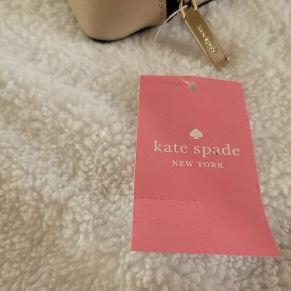 Kate Spade Two-Tone Staci Cosmetic Case K6756 - Black and Cream - Picture 9 of 13